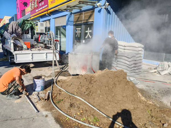 和田顶管注浆加固